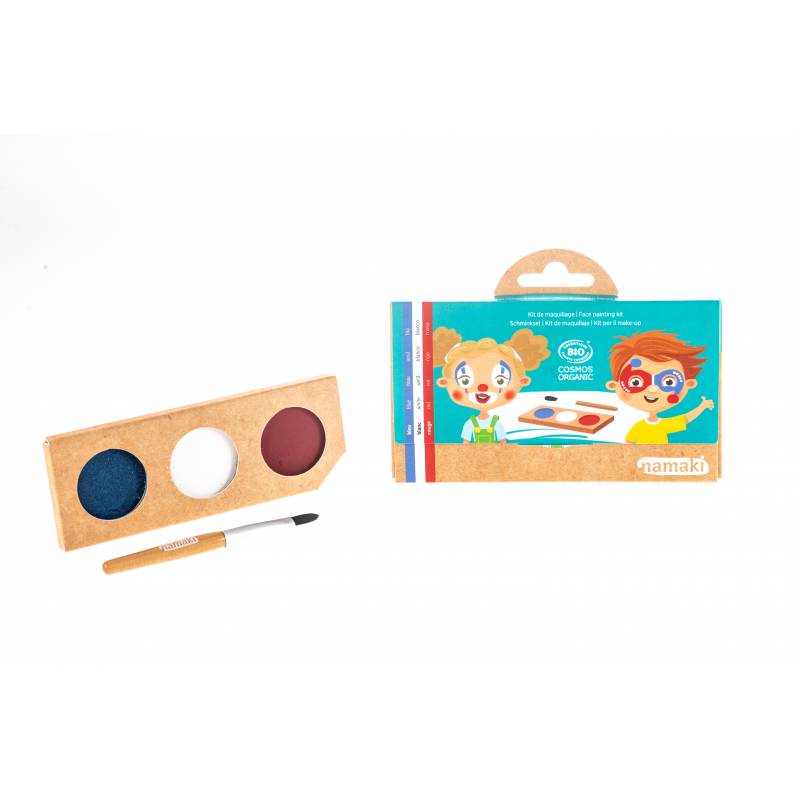 Clown & Harlequin Face Paint Kit 3 colors