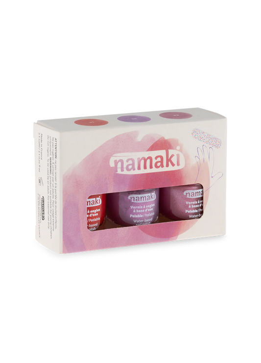 Eternal Roses Water-based Nail Polishes Set of 3 + Nail File