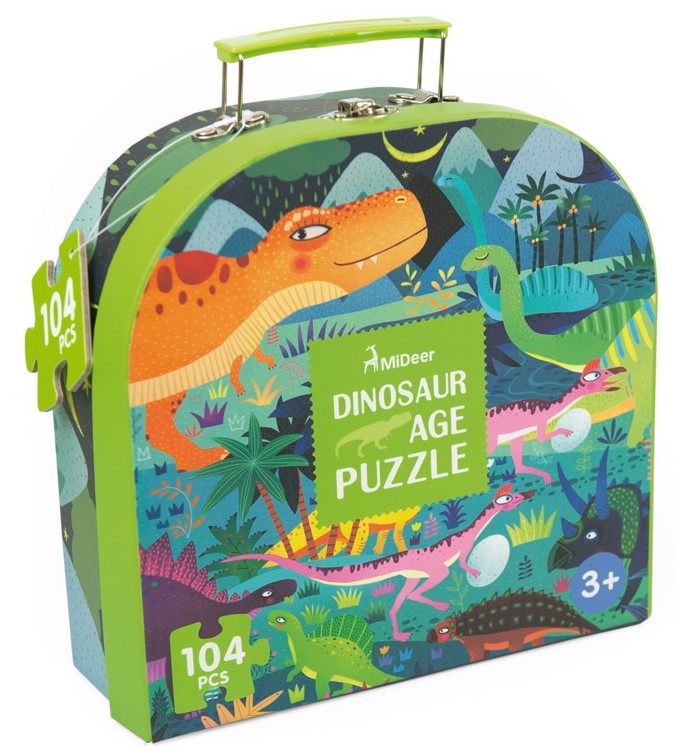 Puzzle Dinosaur Age 104PCS Mideer