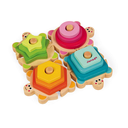 I WOOD STACKABLE TURTLES Janod