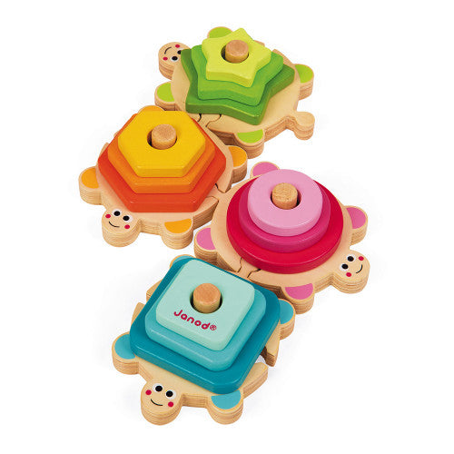 I WOOD STACKABLE TURTLES Janod