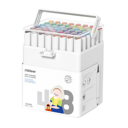 DUAL TIP MARKER 48 Colors Mideer