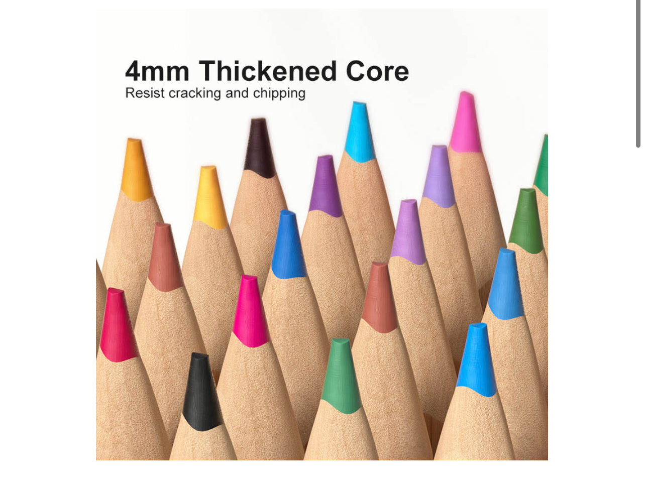 Vibrant Colored Pencil - 24 Colors Mideer