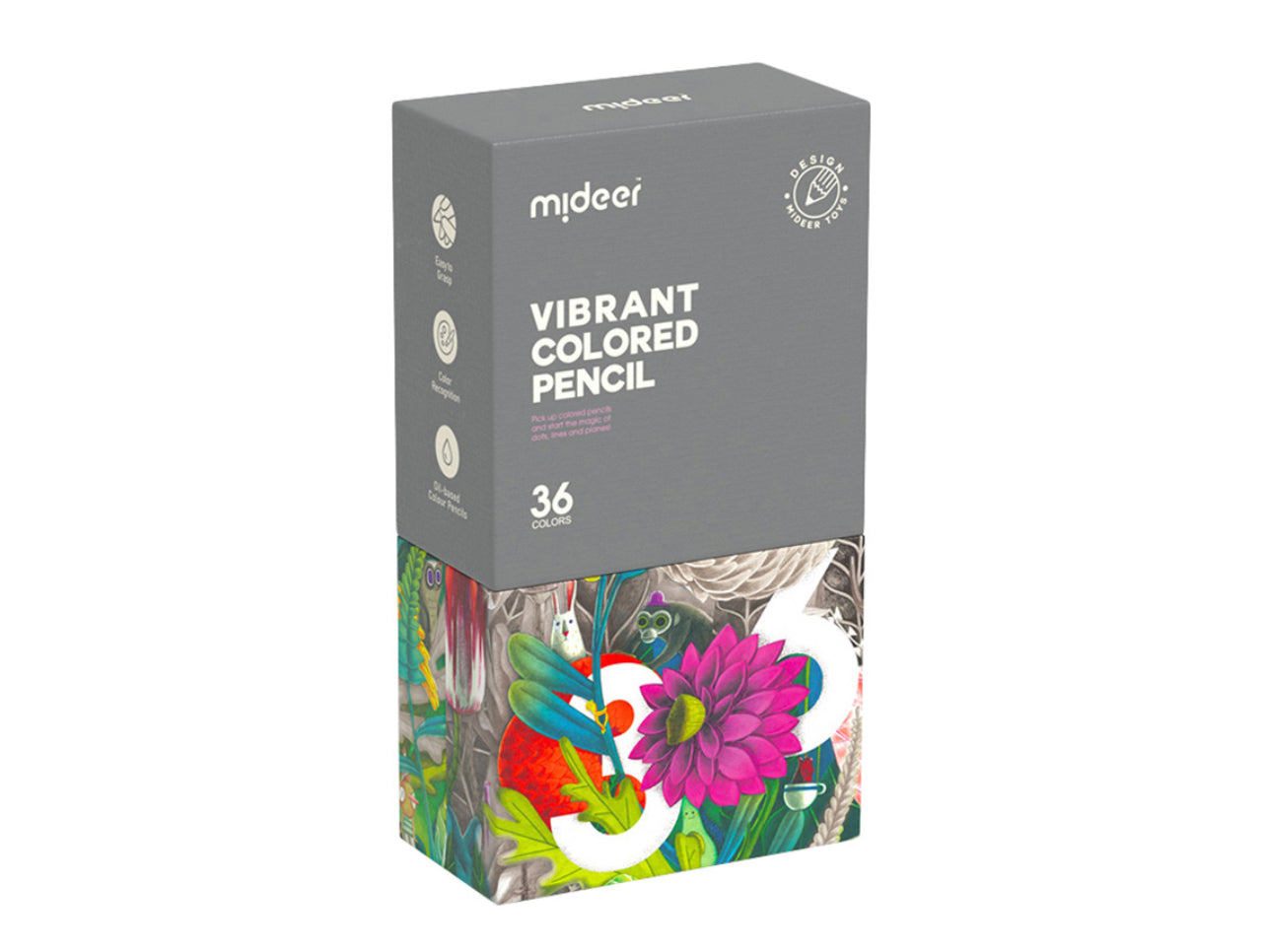 Vibrant Colored Pencil - 36 Colors Mideer