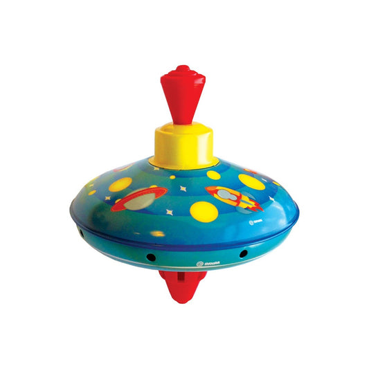 Svoora Medium Humming Tin Top 'Spaceships'
