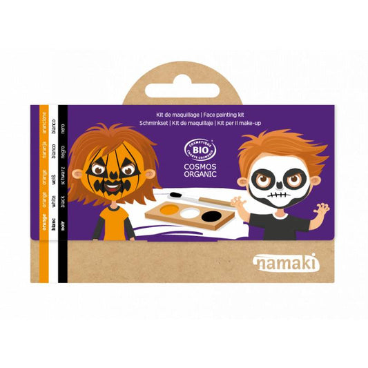 Pumpkin & Skeleton Face Paint Kit 3 colors
