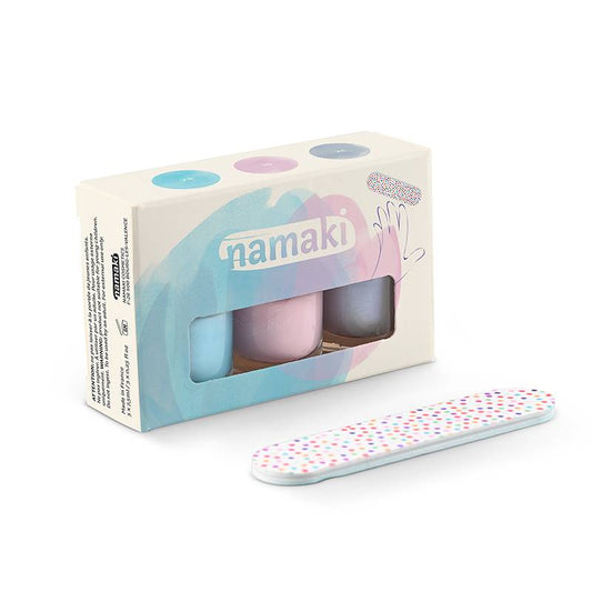 Frozen Sweets Water-based Nail Polishes Set of 3 + Nail File