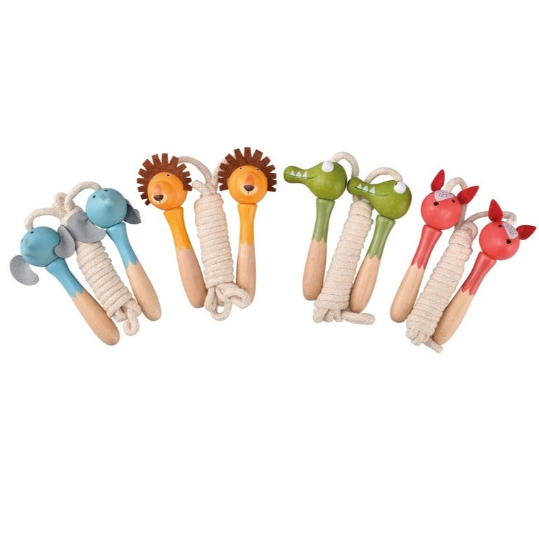 WOODEN JUNGLE ANIMAL ROPE Andreu Toys