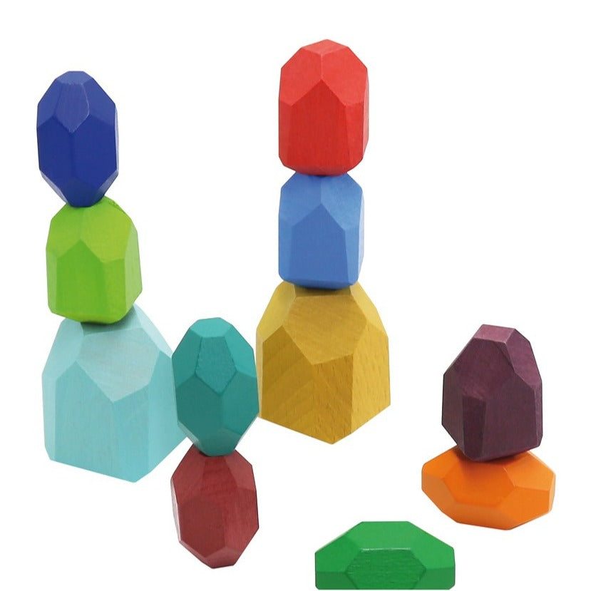 WOODEN STACKING STONES -11 pcs. Andreu Toys