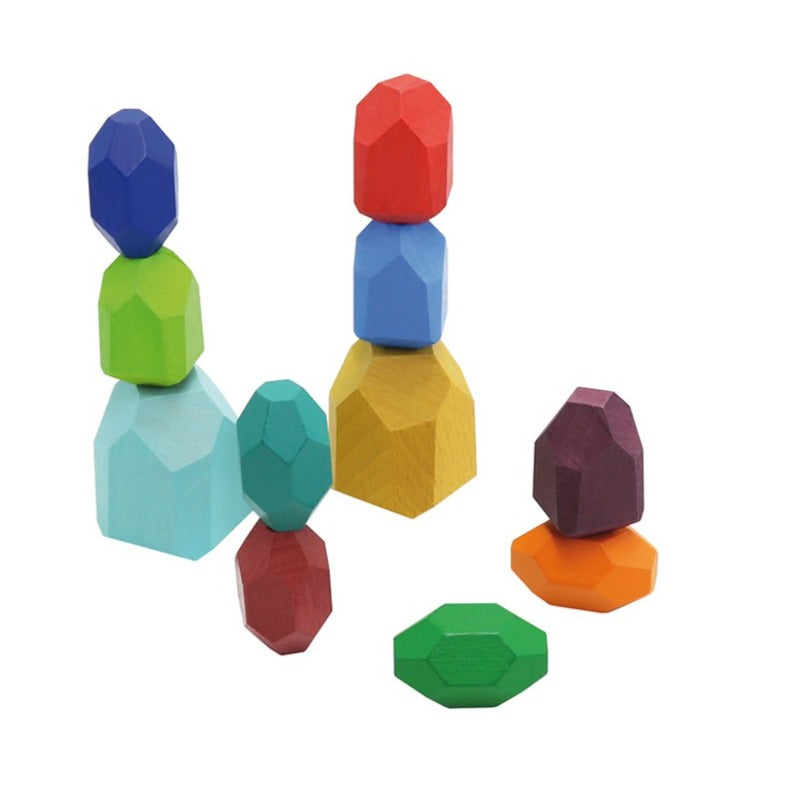 WOODEN STACKING STONES -11 pcs. Andreu Toys